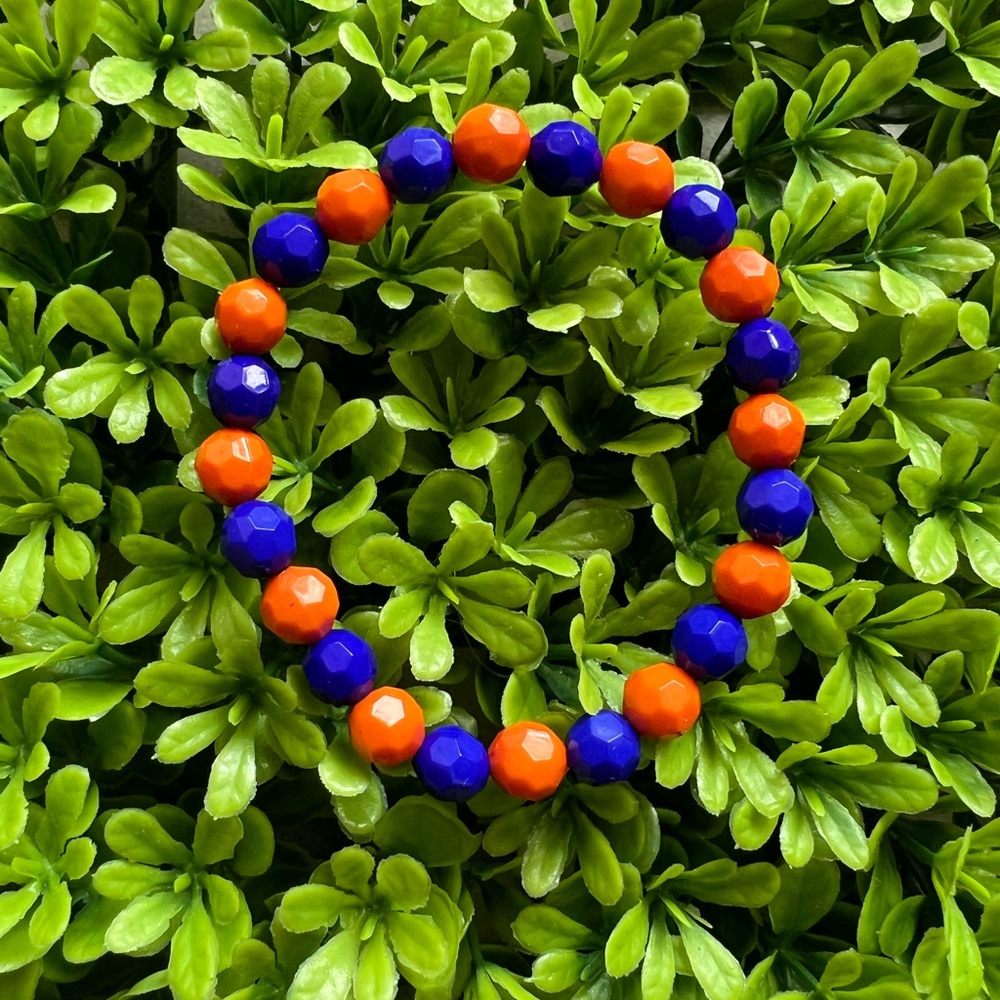 Orange & blue stretchy bracelet • Florida Gators •